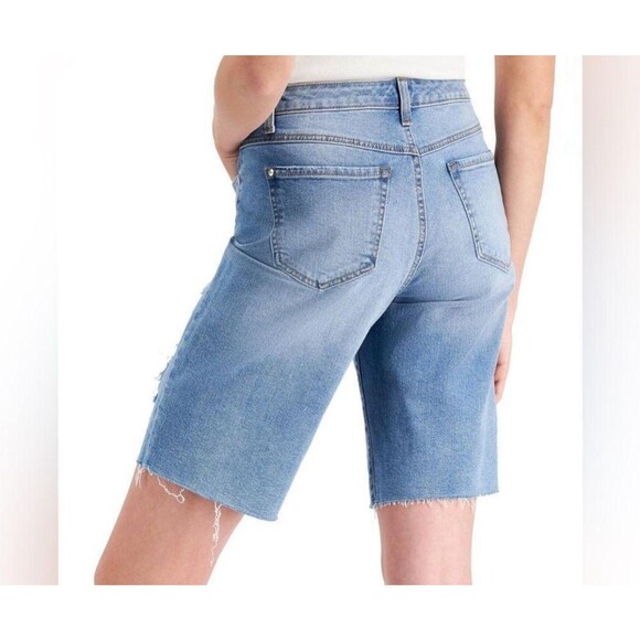 INC Women's Denim Shorts 14 - Picture 3 of 8